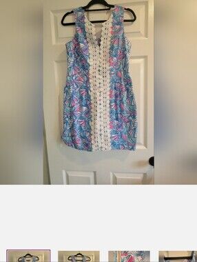 Lilly Pulitzer Vibrant Blue and Pink Mini Dress Target